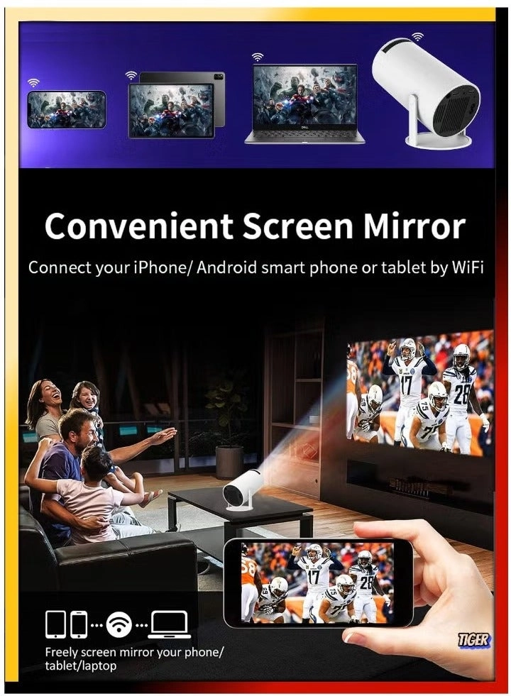 Smart 5G Portable Projector - HD 1080P