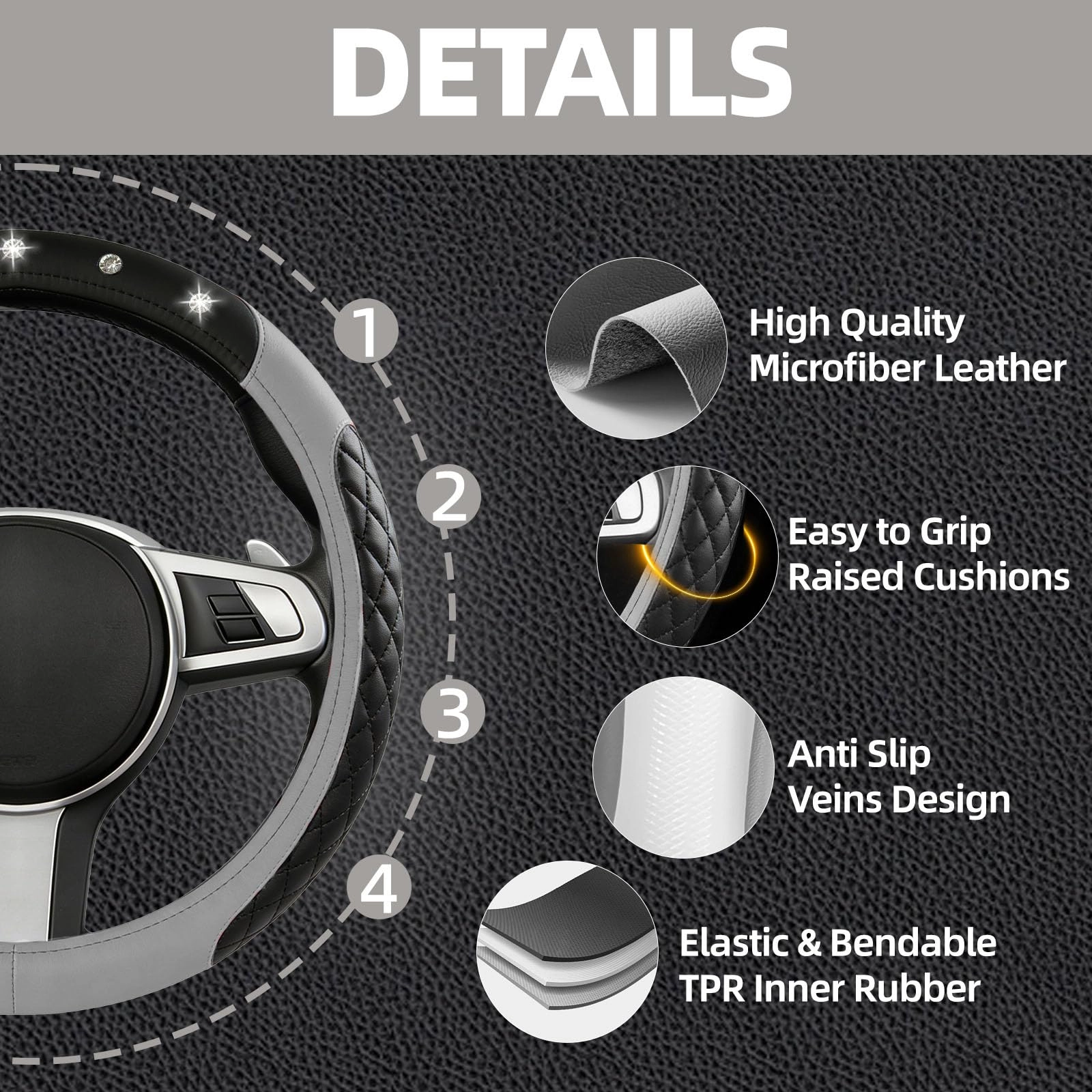 Bling Car Accessories Set