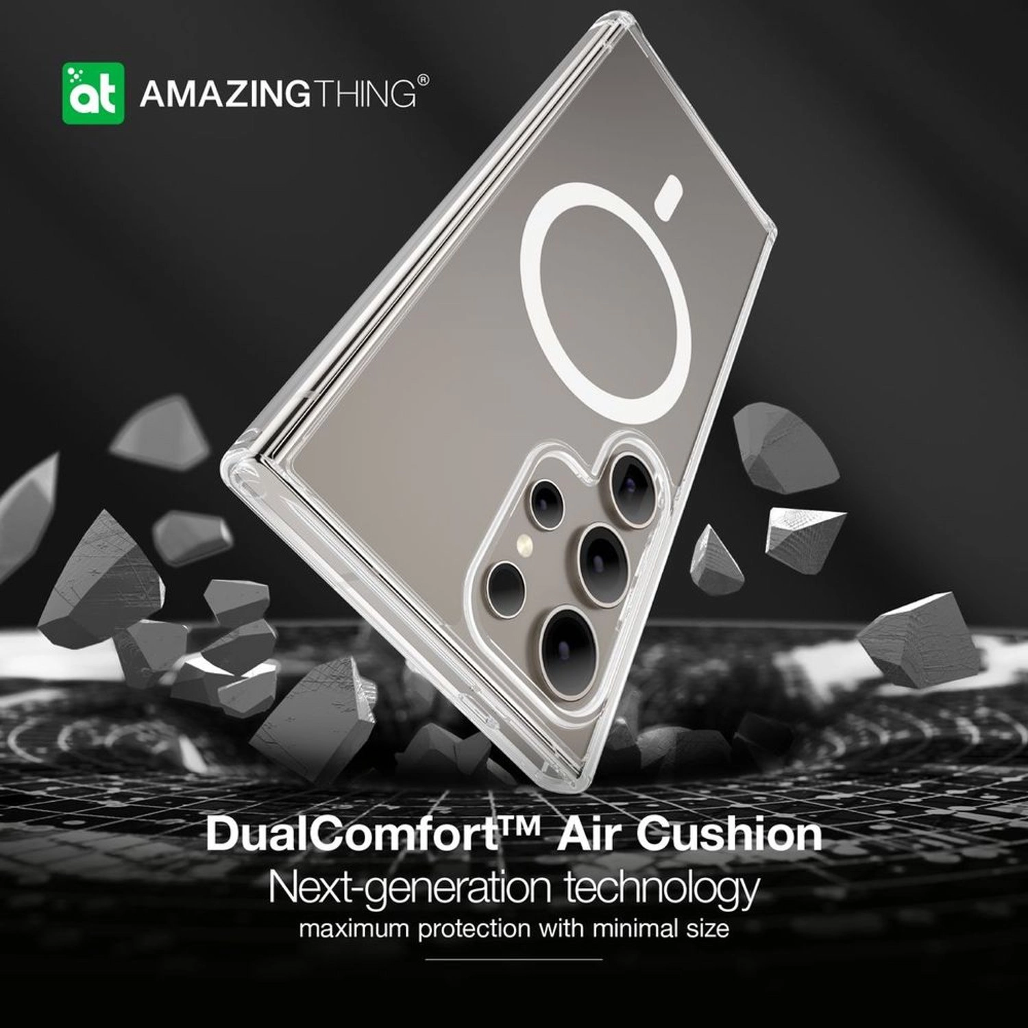 Minimal MAG case Clear Case with MagSafe for Galaxy S24 Ultra