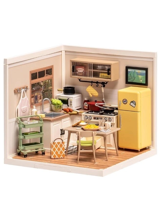 ROKR Miniature House Kit - 152 Pieces Wood