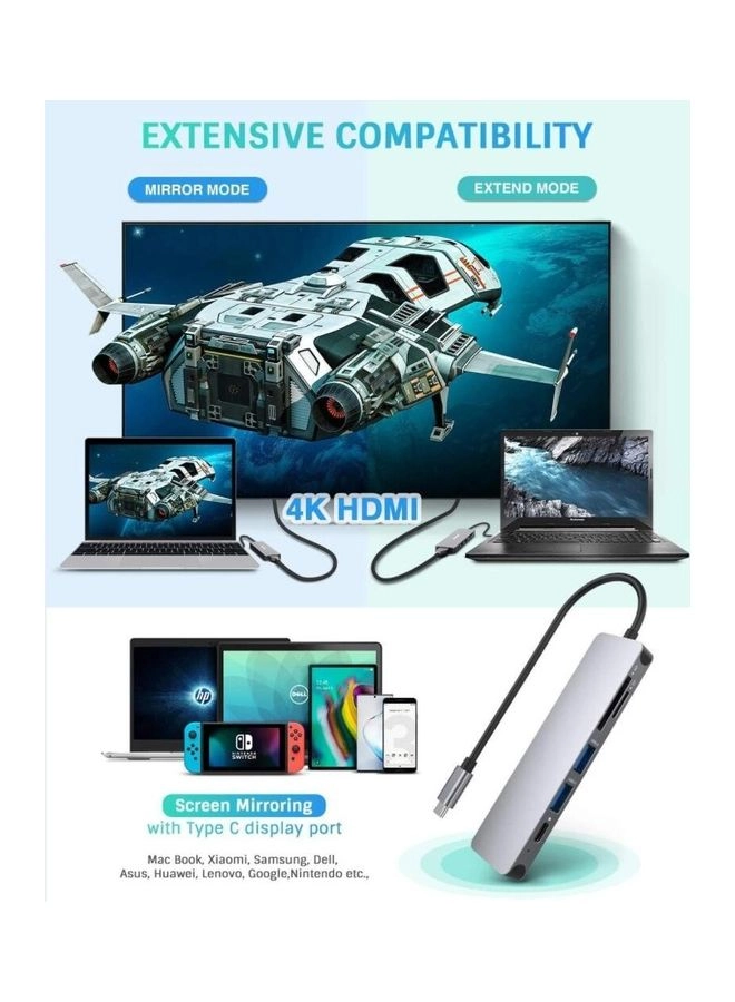 USB-C Hub - 6 in 1 4K