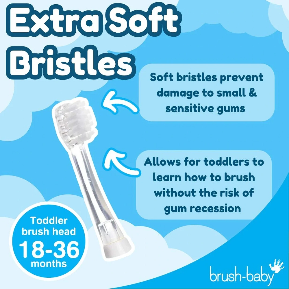 BabySonic Replacement Brush Heads - 18-36 months 4 Pack