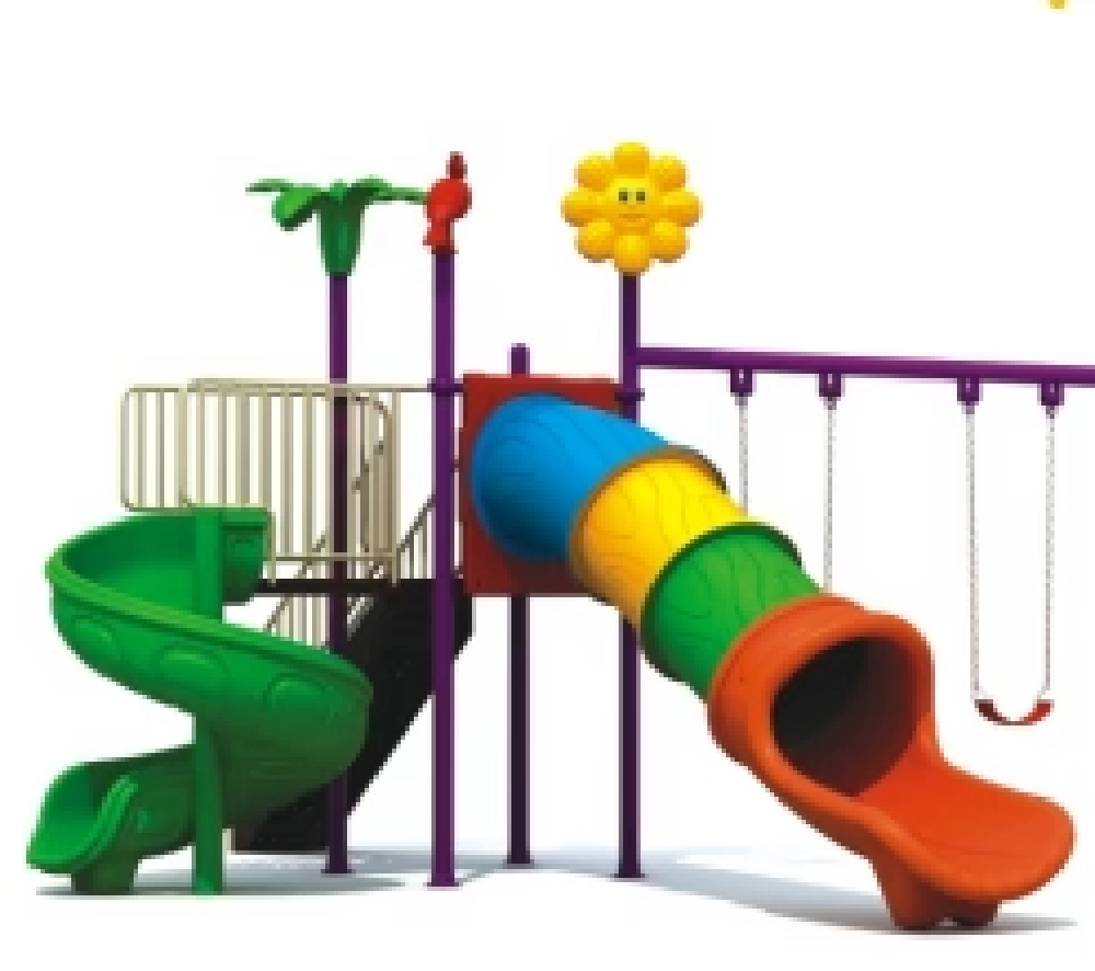 Mega Kids Flower Playsets - Swings And Slide Multi Colour
