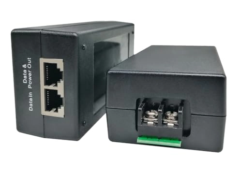 Gigabit PoE Injector - 24VDC 24W 1 RJ45 IEEE 802.3 10/100/1000