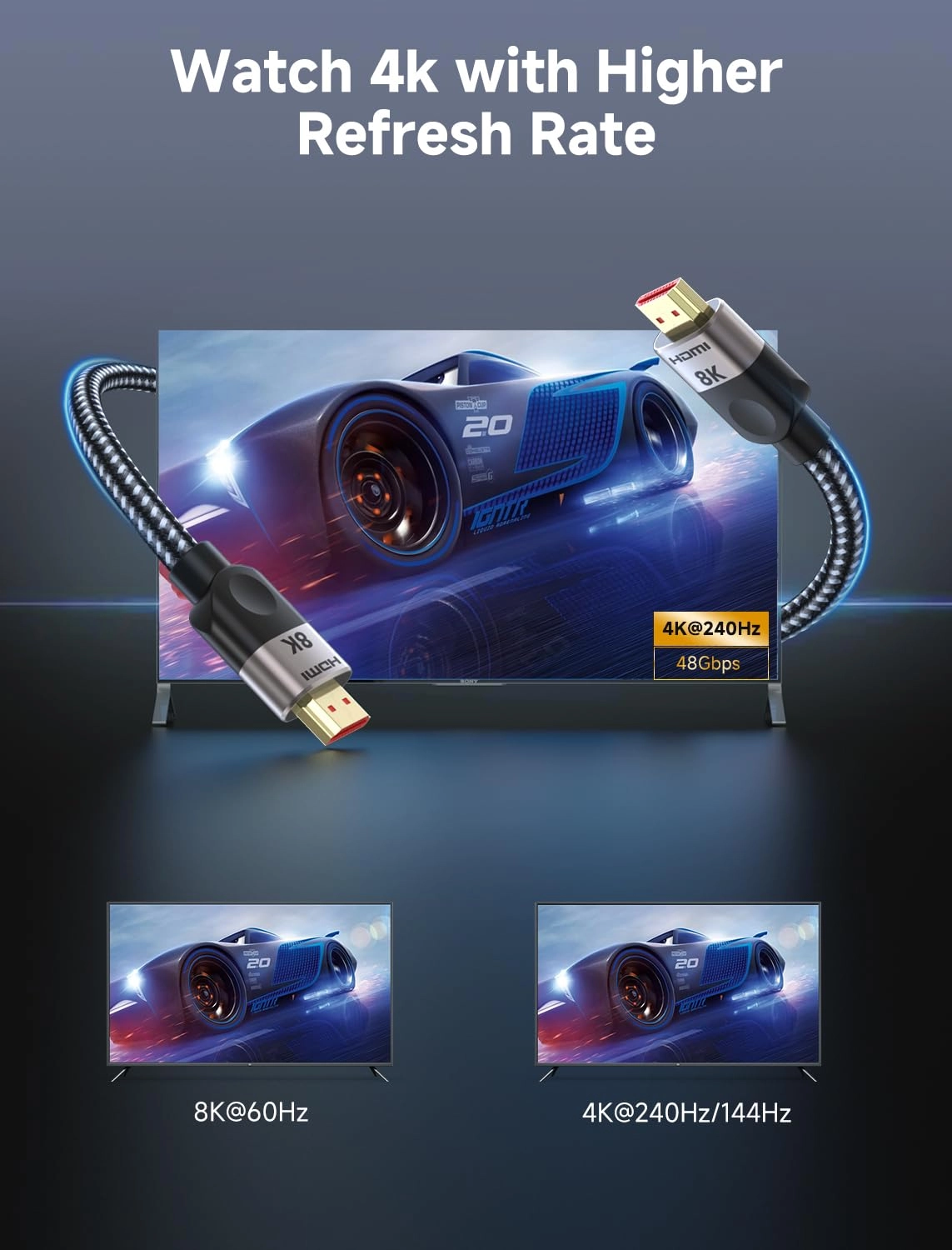 HDMI 2.1 Cable - 2m