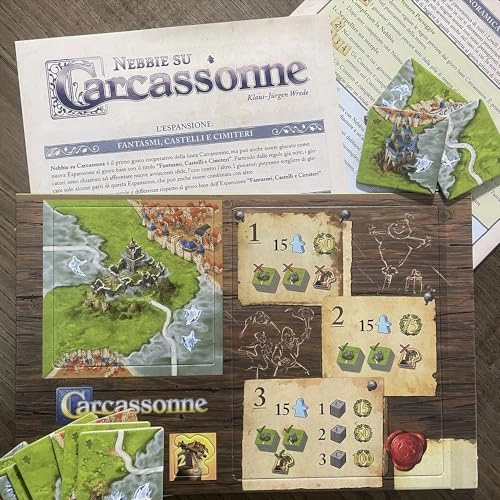 Mists on Carcassonne - Cooperative Expansion (Italian)