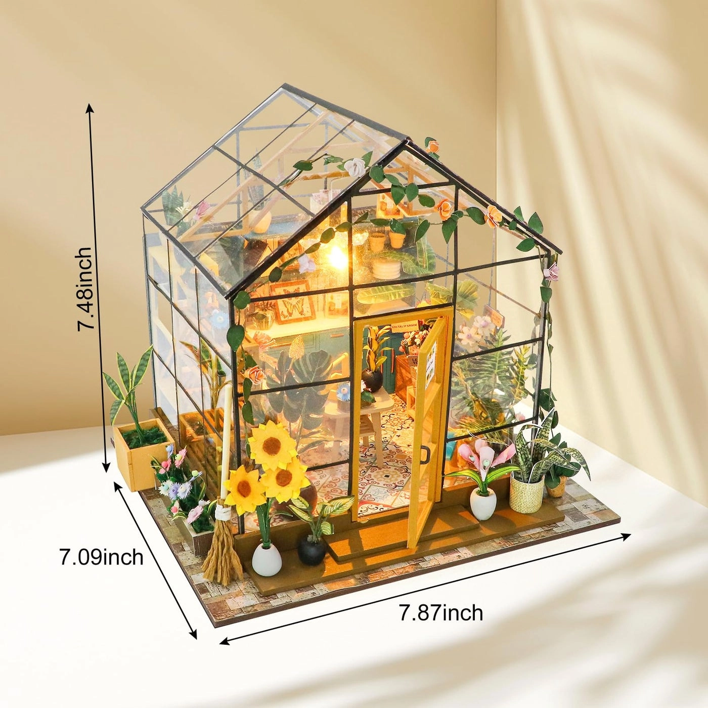 DIY Miniature Dollhouse Kit - Tiny House 1:24