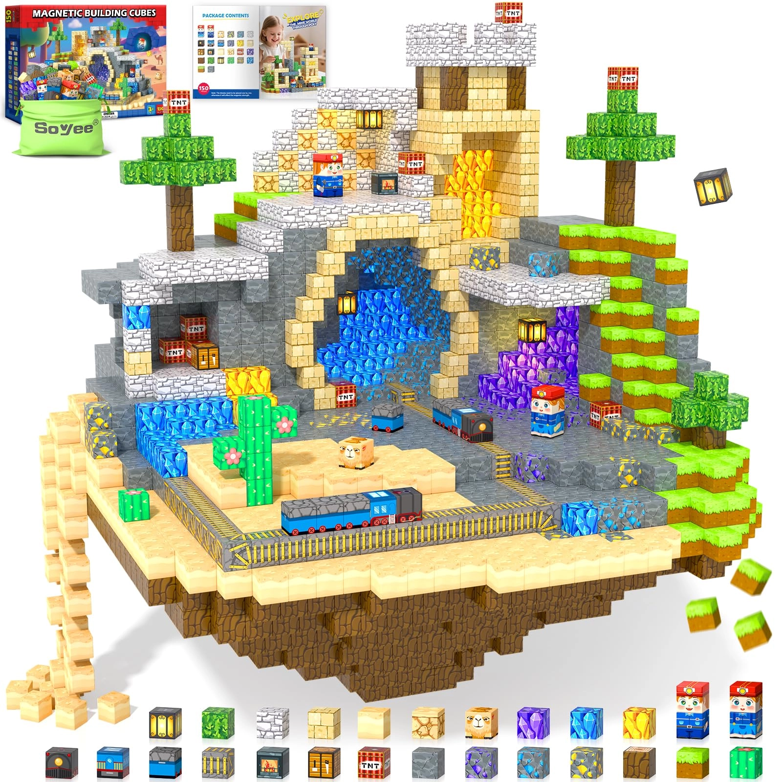 Soyee Magnetic Blocks - 150 pcs