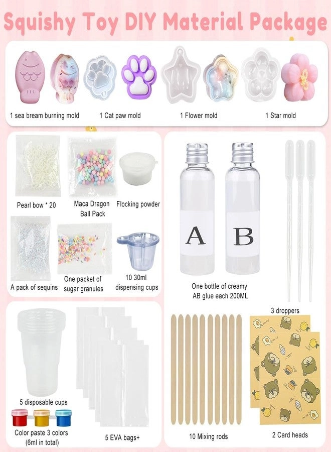 Silicone Mold Kit - DIY 3D Squishy with Accessories