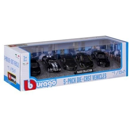 BBURAGO Black Collection - 1:64 Kit 5-pack