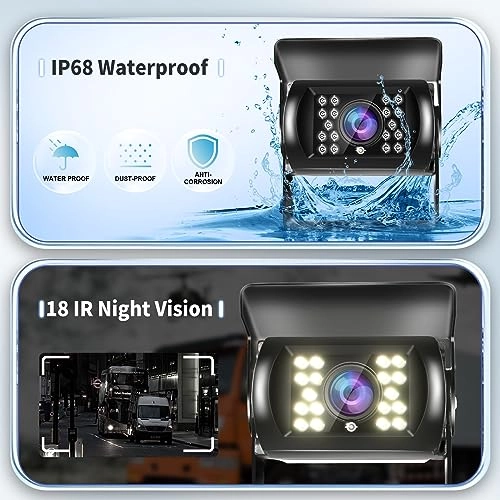 Backup Camera - 18IR Night Vision Wired 800*480