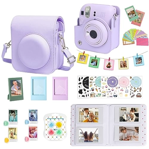 Accessories Kit for Fujifilm Instax Mini 12 Instant Camera - Lilac Purple