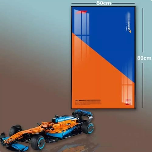 Lego Display Wallboard (42141) - 80 x 50 cm Acrylic Wall Mount