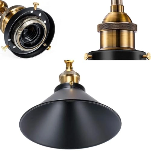 Pendant Light - Black Adjustable E27