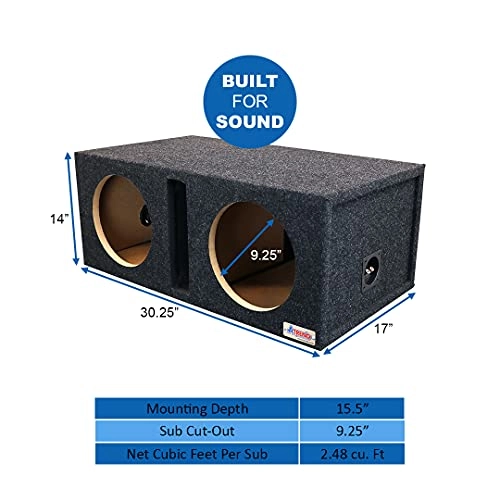 10DQV - Dual 10-inch Vented Subwoofer Enclosure