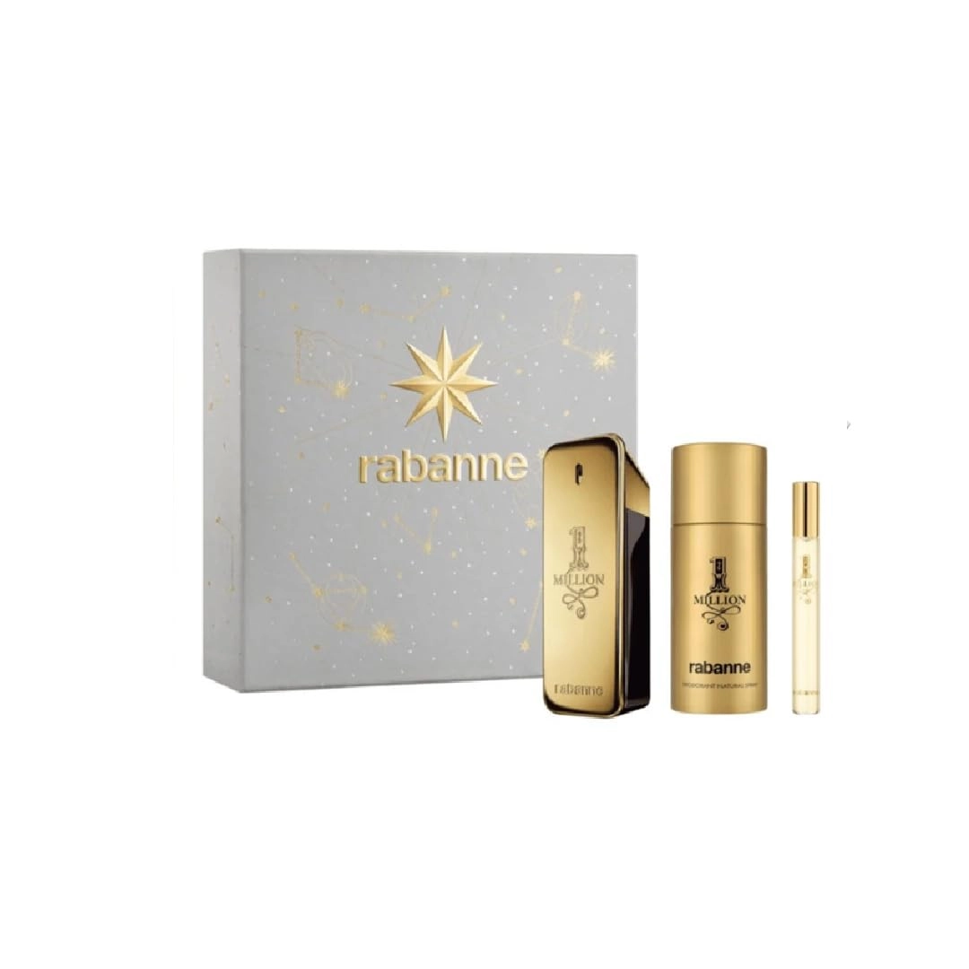 PUIG DEUTSCHLAND GMBH 1 Million Eau de Toilette 100 ml + Deodorant Spray 150 ml + Travel Spray 10 ml