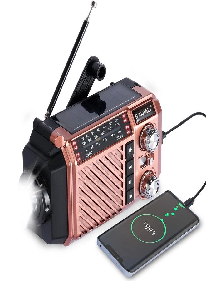 BAIJIALI A380BTS - Emergency Hand Crank Radio