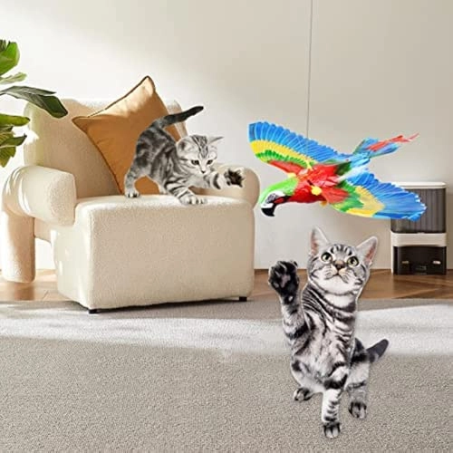 Flying Simulation Bird Cat Toy
