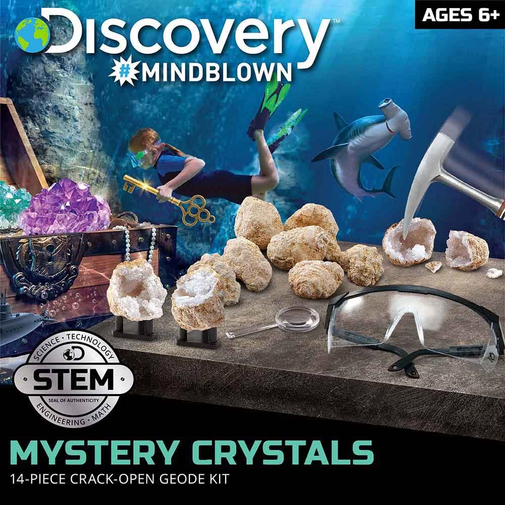 Mystery Crystals Geode Excavation Science Kit Geology - 8 years+ 14 pieces
