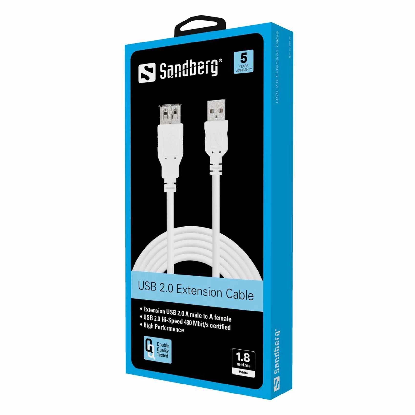 EXTENSION USB 2.0 AA USB-A to USB-A 1.8m