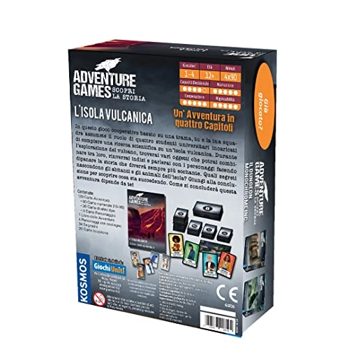 Adventure Game: Volcanic Island - Card Game (Italian)
