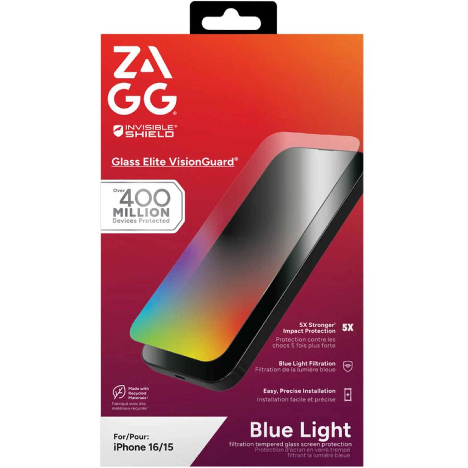 Visionguard Tempered Glass Screen Protector for iPhone 16