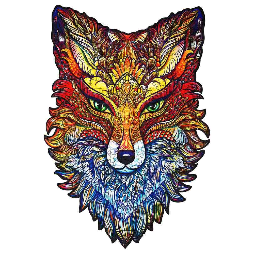 Fiery Fox Wooden Puzzle (4107390-FIERY_FOX_S) - 107 pcs