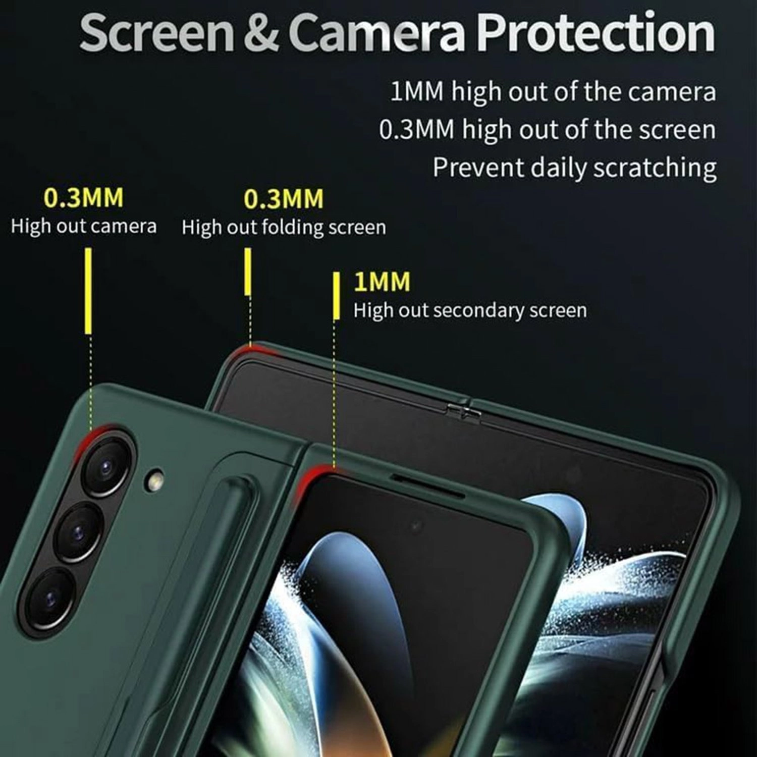 Case Black for Samsung Galaxy Z Fold 6