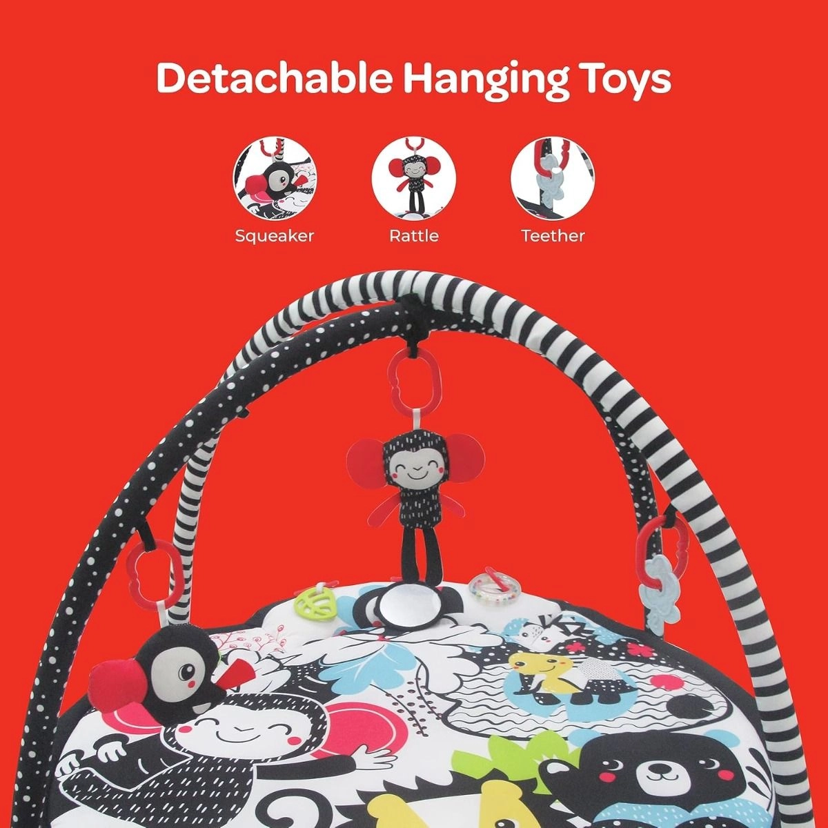 Chirpy Portable Activity Gym Play Mat - 0 months