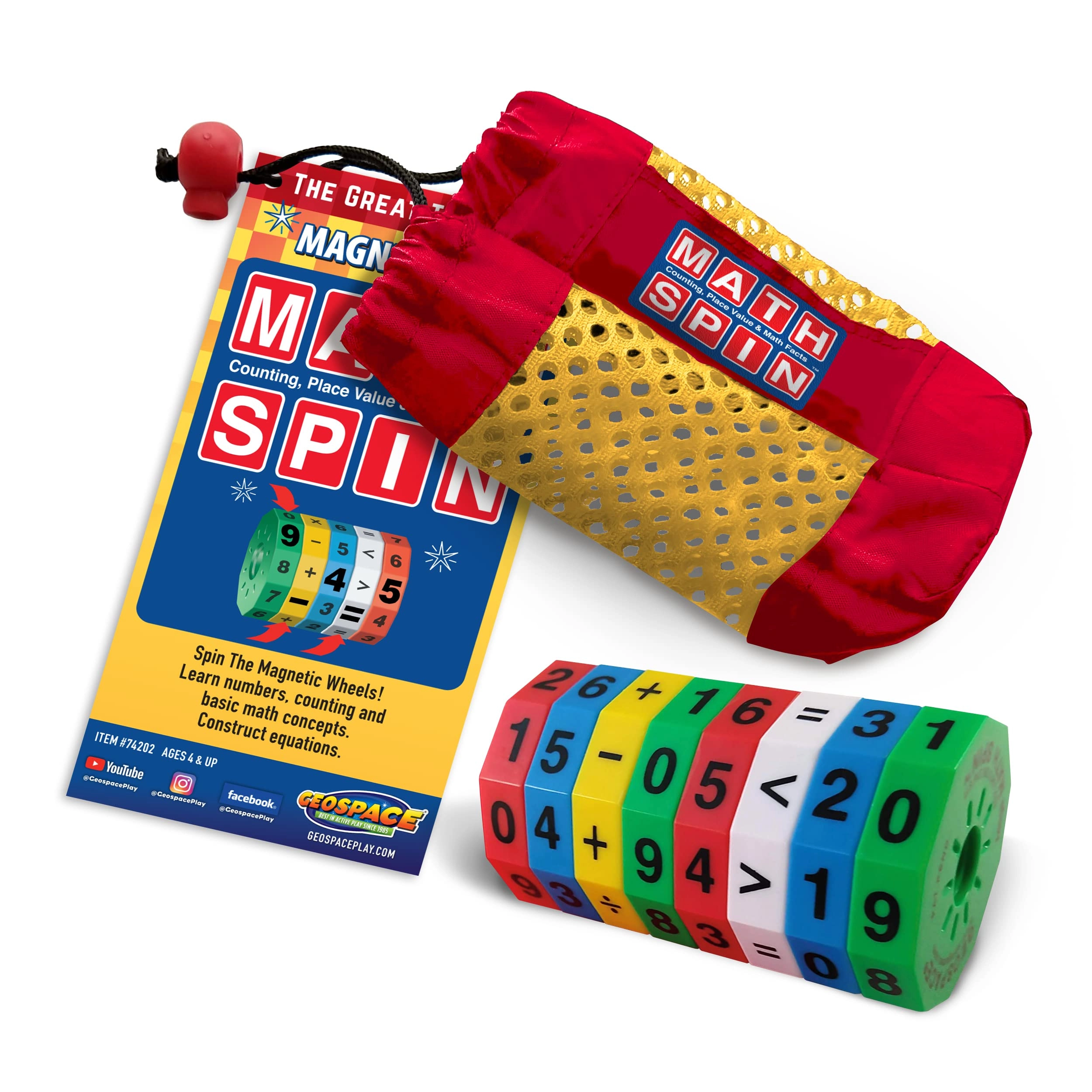 Geospace Math Spin Math - 8 years and up 8 pieces