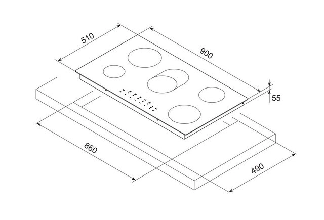 LMBH908VT Ceramic hob