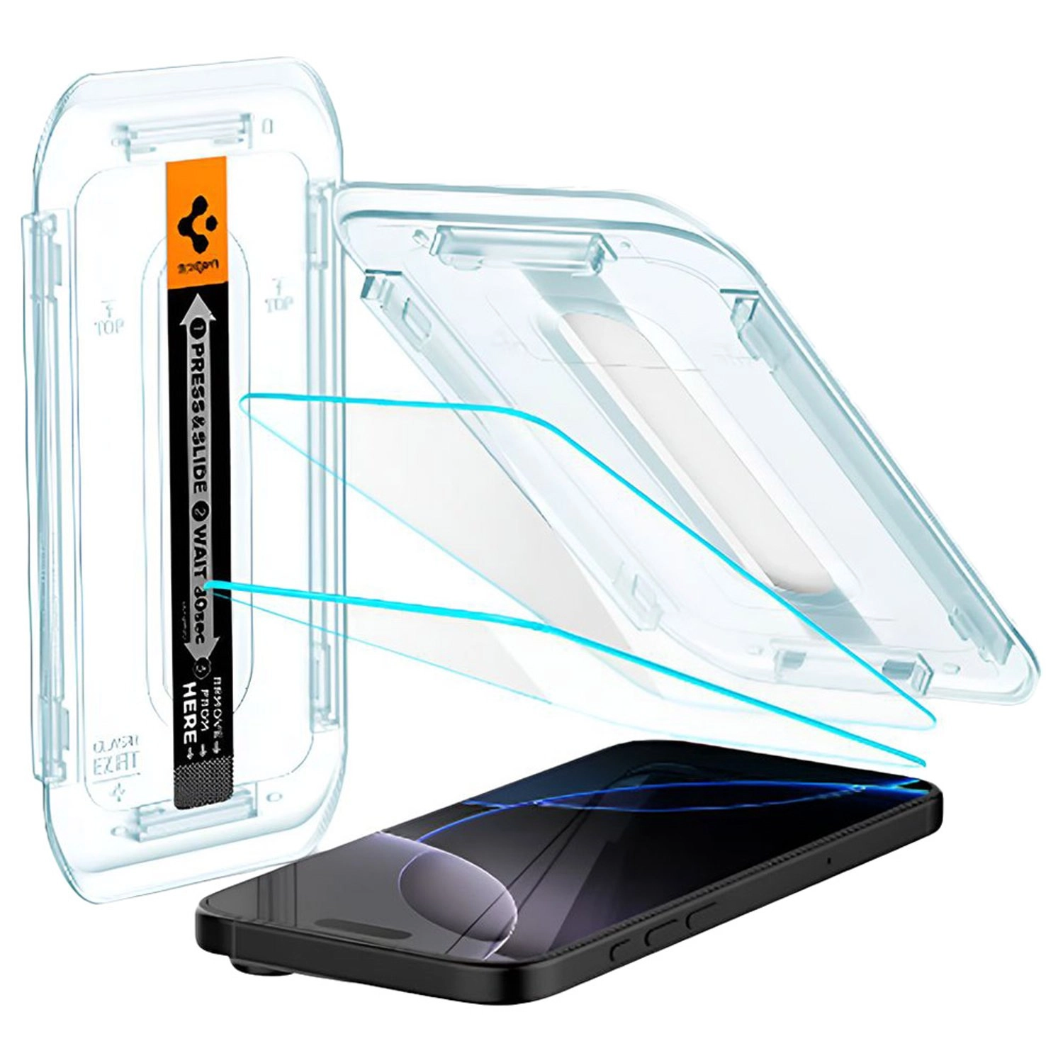 Spigen Clear Tempered Glass Screen Protector for iPhone 17 Pro Max (2-Pack)