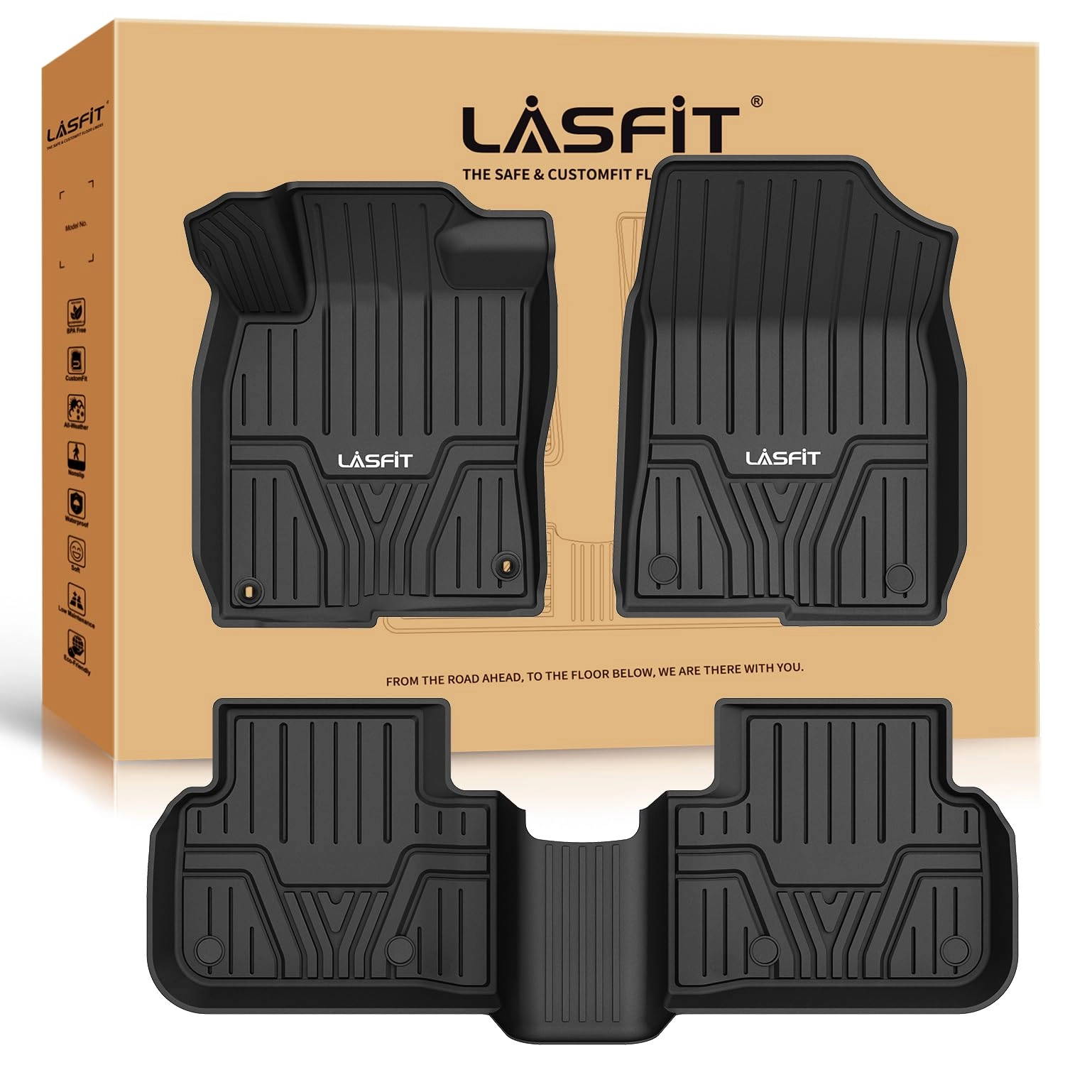 Floor Mats - Honda Civic 2022-2025 2026 1st & 2nd Row