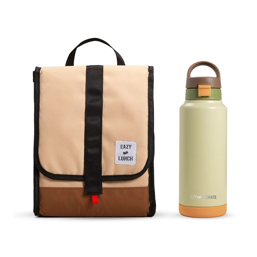 Eazy Kids Vacuum Insulated Water Bottle - 950ml + Lunch Bag