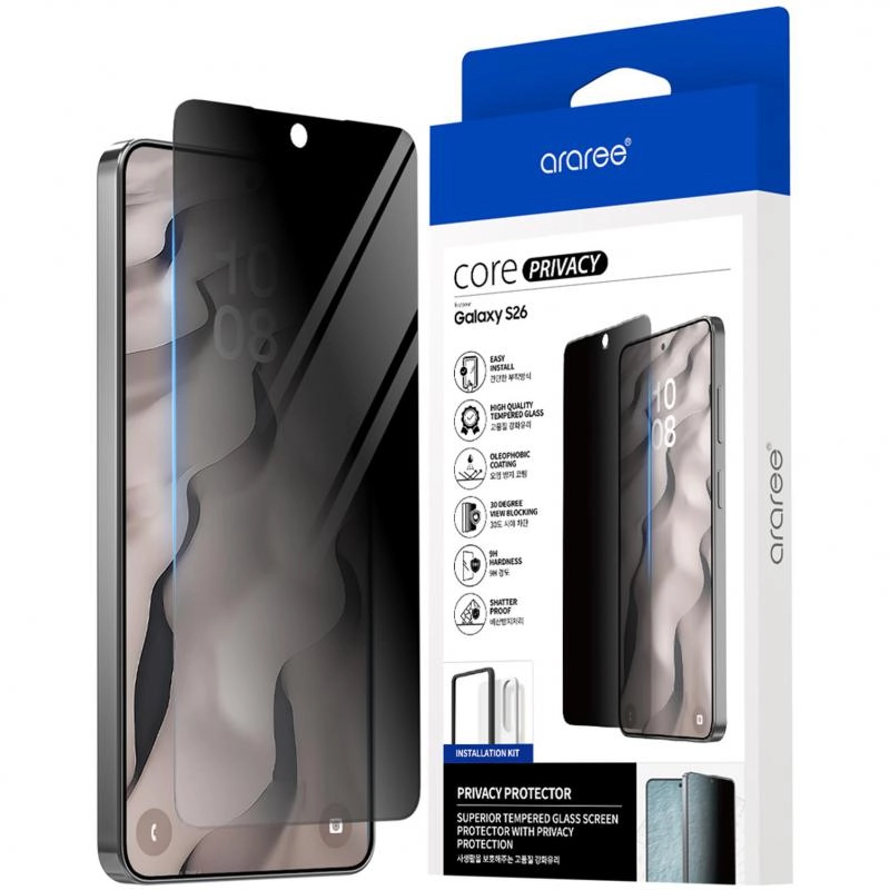 araree Privacy Tempered Glass Screen Protector for Samsung Galaxy S25 Edge