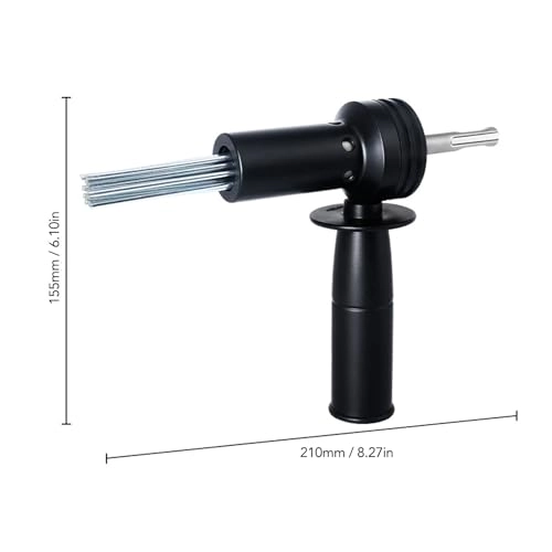 Electric Hammer Needle Attachment - Round Shank Two Pit Two Slot Alloy Steel