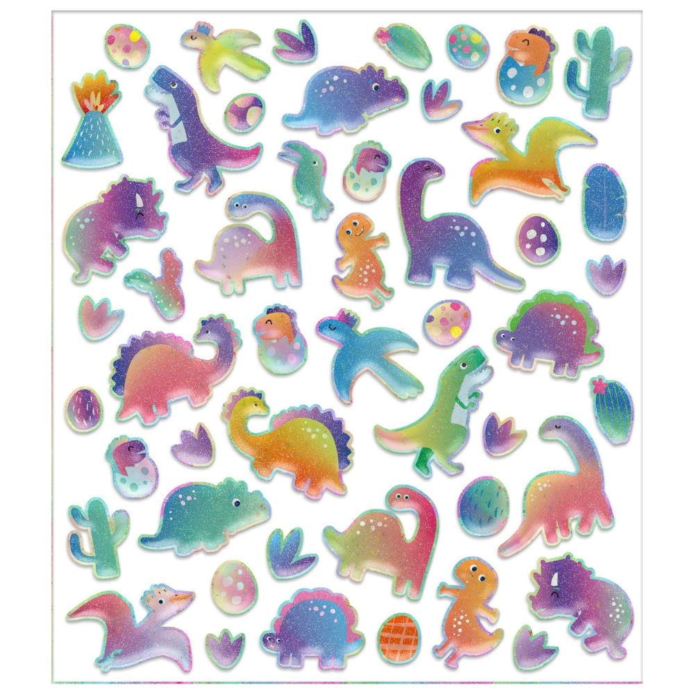 Dino Sticker Book Puffy 50 pcs