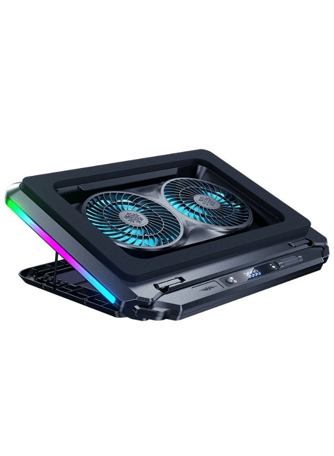 Bukela RGB Gaming Laptop Cooling Pad - Two 15.6-19.3"