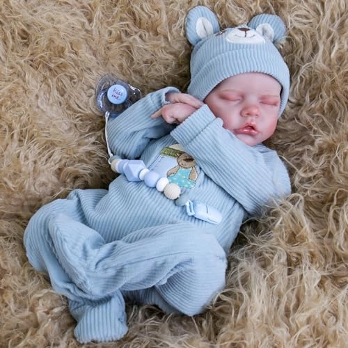 Reborn Baby Doll - 18 Inch Cloth Body Boy Ages 3+