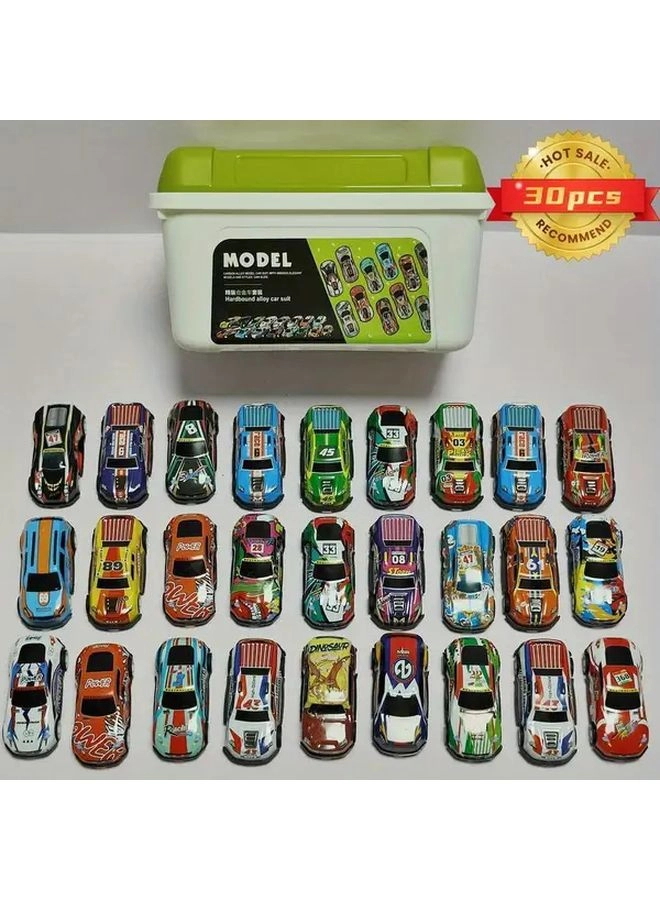 Generic Pull Back Car - 30pcs + Storage Box