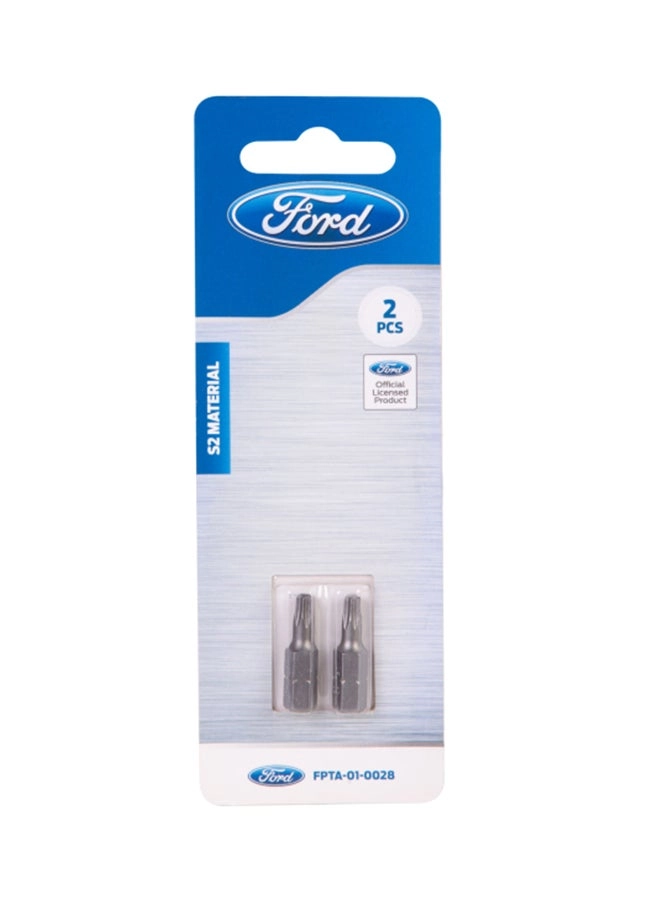 Ford Screw Driving Bits - Pack of 2 25mm Silver