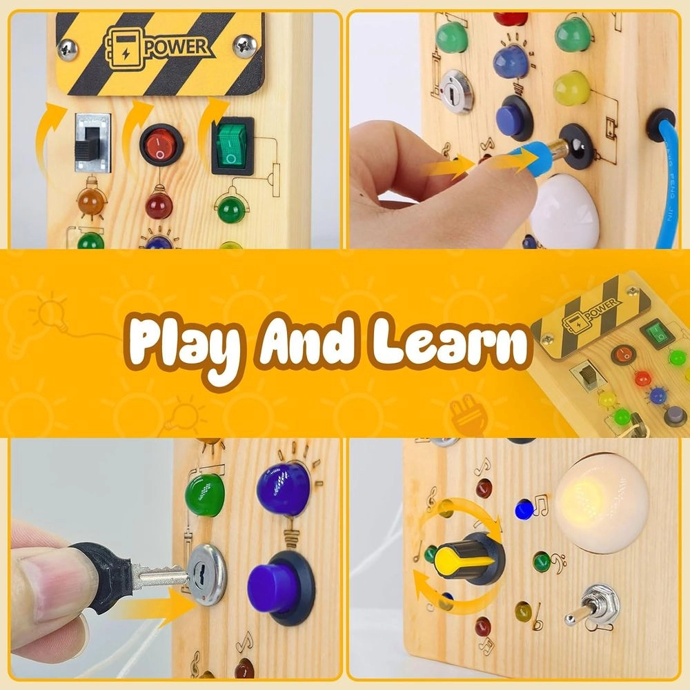 Montessori Busy Board - Suitable for 3 years and above