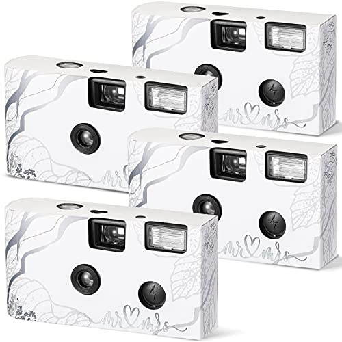 Disposable Film Camera - 4 Pcs Flash 27 Exposure 34mm