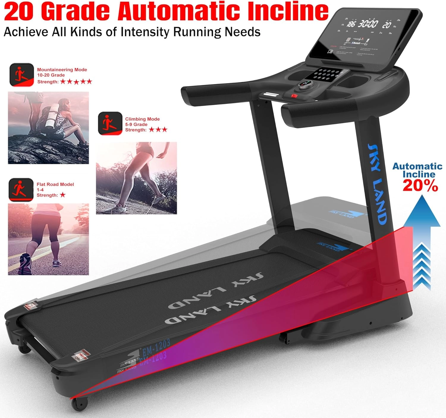 Fitness Treadmill - 7 HP Peak 140 * 52 cm