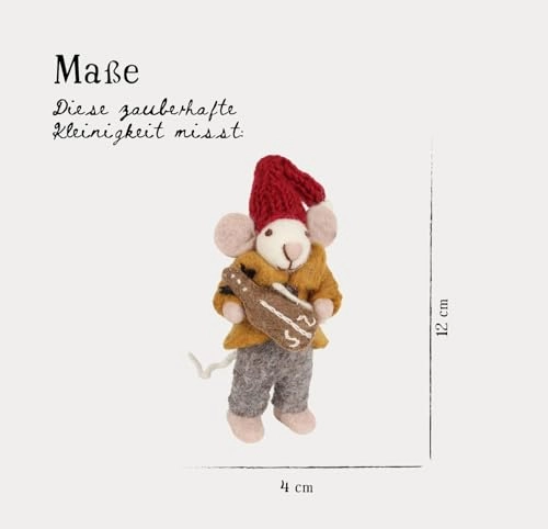 Orchestral Mouse with Violin - 12 cm