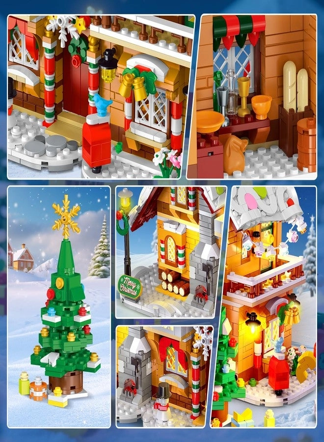 Gingerbread House Building Set - 3 Style with Light