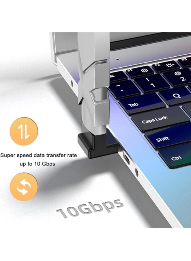Standard Cable 10Gbps USB-A to USB-A 90-Degree (3-Pack)