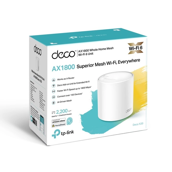 Deco X20 - 802.11n|802.11ax|802.11b|802.11ac|802.11g 1 piece(s)