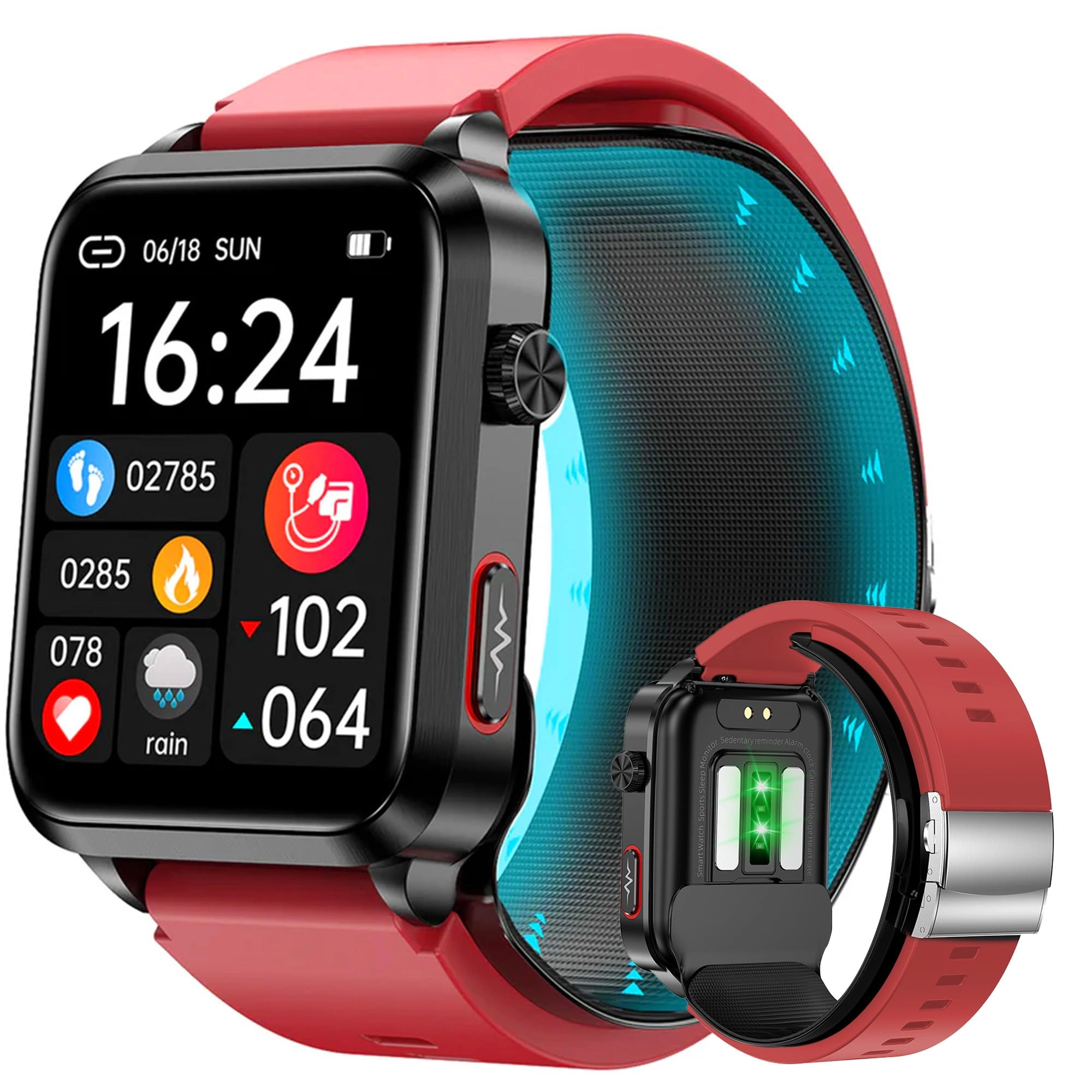 BP1 - 1.92" IPS Color Screen Air Bag Air Cuff 24/7 Heart Rate