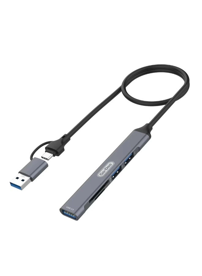 7-in-2 USB Hub - USB 3.0 5Gbps Type-C